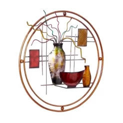 Metal Abstract Wall Decor With Vase Details - Olivia & May -Wall Charm Deals Store GUEST eb211e2d 3fce 4af1 b59b ce770a9d3f92