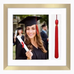 Americanflat 13x13 Graduation Frame With Tempered Shatter-resistant Glass - 2 Opening Mat Displays 8"x10" Diploma Or Certificate And Tassle - Available In A Variety Of Colors -Wall Charm Deals Store GUEST ec69c5d1 f39f 448f a59a 105f9d1ccd2f
