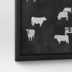 (Set Of 2) 12" X 12" Cow Collection II Framed Wall Canvases - Threshold™ -Wall Charm Deals Store GUEST ed6cea91 4424 4805 8aee 4c4271b75676
