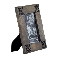Black Southwest Pattern 4x6 Inch Wood Decorative Picture Frame - Foreside Home & Garden