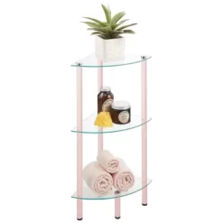 MDesign Glass/Metal Household Corner Organizer Shelf -Wall Charm Deals Store GUEST efdcbfab b3e5 41fa ab9b 17ac999d5d32
