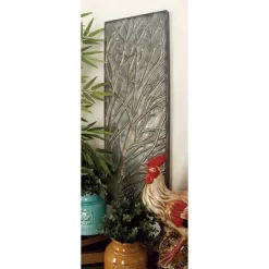 Metal Tree Wall Decor With Embossed Design Set Of 4 Brown - Olivia & May -Wall Charm Deals Store GUEST f086847f f4a8 44f5 b303 41c36f6a41aa