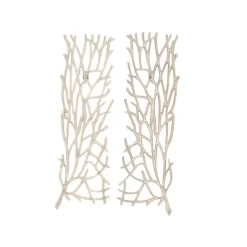 Set Of 2 Aluminum Coral Inspired Wall Decors - Olivia & May -Wall Charm Deals Store GUEST f113e4ba a178 48d9 9364 46633c24cfdb