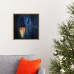 16" X 16" The Hope Of Christmas Tree By Terry F Framed Canvas Wall Art - Amanti Art -Wall Charm Deals Store GUEST f1a5c115 d685 47b1 912d b9427f6e96e4