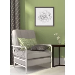 16" X 16" Pen And Ink Florals IV Framed Canvas Wall Art - Amanti Art -Wall Charm Deals Store GUEST f1c628da b7b8 4f55 8f5e 26c5d743e66b