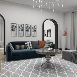 Metal Floral Wall Decor With Black Frame Set Of 2 Gray - Olivia & May -Wall Charm Deals Store GUEST f3844f56 988e 47ee beb3 1414e44ca66a