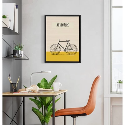18" X 24" Sylvie Bike Adventure Framed Canvas Wall Art By Apricot And Birch Black - Kate And Laurel 5 18" X 24" Sylvie Bike Adventure Framed Canvas Wall Art By Apricot And Birch Black - Kate And Laurel - Image 5