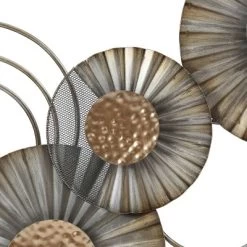 LuxenHome 47" W Distressed Metal Modern Flower Wall Decor -Wall Charm Deals Store GUEST f3c7a62a 86c8 45d5 b4a3 eeacf310b5cc