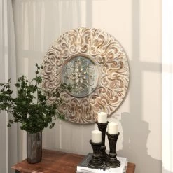 Metal Floral Wall Decor With Embossed Details Gold - Olivia & May 27 Metal Floral Wall Decor With Embossed Details Gold - Olivia & May -Wall Charm Deals Store GUEST f4014e68 f5c3 4808 ae49 15900f768d6f