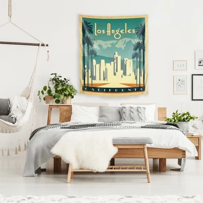Los Angeles By Anderson Design Group Wall Tapestry - Americanflat 1 Los Angeles By Anderson Design Group Wall Tapestry - Americanflat
