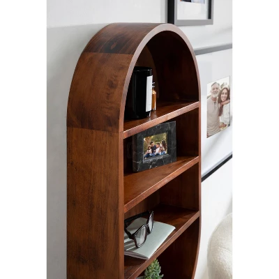 16" X 28" Hutton Wood Capsule Decorative Wall Shelf Walnut Brown - Kate & Laurel All Things Decor 5 16" X 28" Hutton Wood Capsule Decorative Wall Shelf Walnut Brown - Kate & Laurel All Things Decor - Image 5