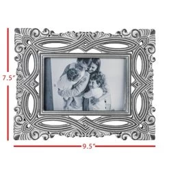 Filigree 4X6 Photo Frame Gray MDF & Glass - Foreside Home & Garden -Wall Charm Deals Store GUEST f69e20e5 93ac 4ad2 a55d f1293ebe899b
