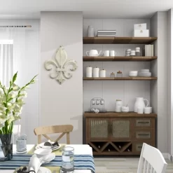 Metal Fleur De Lis Wall Decor With Distressing White - Olivia & May -Wall Charm Deals Store GUEST f6ccc271 3b2e 4920 afaf 9f60fef1e390