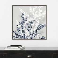 22" X 22" Blue Spring II By Isabelle Z Framed Canvas Wall Art Gray Wash - Amanti Art -Wall Charm Deals Store GUEST f75c85fa 7716 4f12 8d80 1dd3edd4bb6b