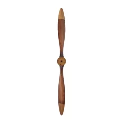 48" X 4" Metal Airplane Propeller 2 Blade Wall Decor With Aviation Detailing Brown - Olivia & May -Wall Charm Deals Store GUEST fa387cd6 2e6c 4579 b782 a232b4804c19
