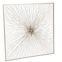 LuxenHome Gold Abstract Flower Square Metal Wall Art -Wall Charm Deals Store GUEST fa885a8d a6ce 4ef1 adbb f646c5bf95ea