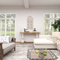 Wood 6 Slot Wall Photo Frame With Window Arch Shape Light Brown - Olivia & May 20 Wood 6 Slot Wall Photo Frame With Window Arch Shape Light Brown - Olivia & May -Wall Charm Deals Store GUEST fad0618e 5d66 4d36 b28d 3e184a6b73cb