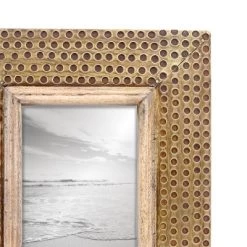4 X 6 Inch Decorative Distressed Hammered Brass Metal Picture Frame - Foreside Home & Garden -Wall Charm Deals Store GUEST fd50a74b c389 4371 ad85 be499139af15