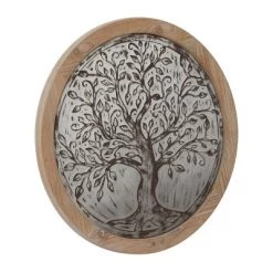 Wooden Tree Embossed Wall Decor Brown - Olivia & May -Wall Charm Deals Store GUEST ff1eace4 caab 40b9 93f6 cdfc45055b83
