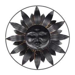 Metal Sunburst Indoor Outdoor Wall Decor With Distressed Copper Like Finish Brown - Olivia & May 29 Metal Sunburst Indoor Outdoor Wall Decor With Distressed Copper Like Finish Brown - Olivia & May -Wall Charm Deals Store GUEST ffbbc4a7 f0b5 40af beb7 83490c5dc354